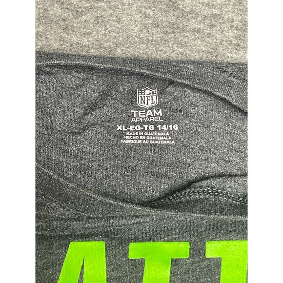 Seattle‎ Seahawks NFL Team Apparel Youth XL 14/16 Tshirt Football - Picture 4 of 9